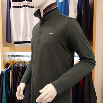 루이까스텔 23년 FW 남성 가을 솔리드 기본 긴팔 카라 티셔츠