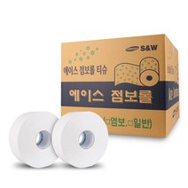 대용량 업소용 휴지 점보롤 착한 화장지 물에잘풀리는 300m 두겹 16롤, 에이스 300 점보롤 16롤