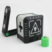 포켓용 휴대용 그린 레이져 수평기 레벨기, LV2G, 1개