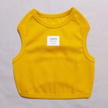 도기스타 대형견옷 중형견 쫀쫀 크롭티, 머스터드