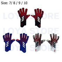 A18 프레데터 축구 골키퍼 장갑 축구 Guantes De Portero Luvas De Goleiro de futeball 손가락 안전 보호|Goalie Gloves|, 1개, black red