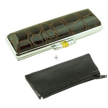 PAGO (무료 가죽지갑 제공) 똑딱이 인감도장집 케이스 지갑 휴대용 주머니 보관함 인장 파우치 (브라운)