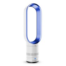 ANKRIC 16인치 무소음 스탠드 날개없는 선풍기 타워형 + 리모컨 포함, 블루