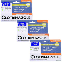 Family Care Clotrimazole Anti Fungal Cream 3개세트, 1개입, 3개
