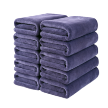 리빙무아 홈 보들 미용 타올, 그레이, 10개