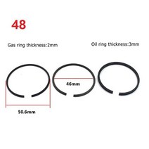 3Pcs 공기 압축기 피스톤 링 공압 부품 42/47/48/51/52/65mm 실린더 도구, CHINA, 48mm