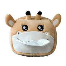 귀여운 티슈케이스 신기한 재밌는 소품 차량용 귀여운 플러시 이동식 티슈 박스 커버 냅킨 페이퍼 홀더 자, 한개옵션1, 03 03