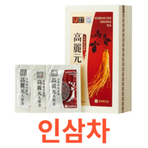 고려원인삼 인삼차(목함) 3g x 100포 원액 파우치 타입 팩 건강 온 가족 남녀노소 관리 기능식품 농축액 고형분 국내산 열매 카라멜당시럽 간편 섭취 저당 무수결정포도당, 100포X18개