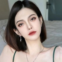 단발머리 앞머리없는 통가발 스타일 변화 네츄럴블랙, 쿠팡 1, 쿠팡 내츄럴블랙_ONESIZE