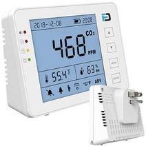 Forensics 이산화탄소 모니터 벽 플러그인 AC | 교실용 AB841 준수 알람 전원 직접 10년 수명 CO2 미터 체육관 사무실 교실 집 소매 [관부가세 포함] 59