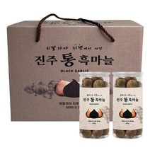진주 통흑마늘 500g X 2통 선물세트 흑마늘, 2개