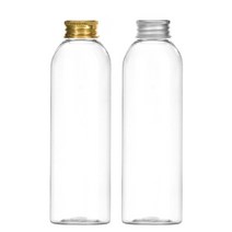 알루미늄캡 120ml 150ml 200ml 250ml 300ml 500ml 어메니티 공병, 1개, 200ml투명용기 골드캡
