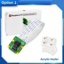 호환 개발 모듈 부품 보드 라즈베리 파이 4 카메라 V2 IMX219 8MP 웹캠 모델 4B 3B + 제로 엔비디아 젯슨 나노, Option 2