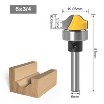 목심비트 드릴 임팩 비트 1pc 모조 패널 ogee 그루브 나무 라우터 목공 장부 밀링, 6mm 생크