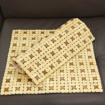 리앤데코 땅콩 마작 방석 45x45cm 1+1, 45x45cm 1+1/브라운