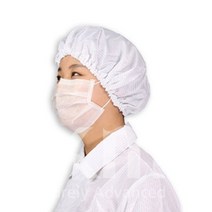 방진 모자 크린룸 후드 케이엠 무진모 제전모 C3, 화이트S