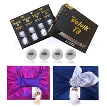 골프공선물 볼빅 무광 T3 3PC 무반사 이중코어 골프공 화이트볼 6구/12구/ 승진선물 진급선물 퇴사선물 볼인쇄기념 회사상사선물, 12구-만두 보자기포장(쇼핑백포함)