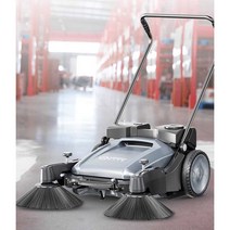 무동력 청소기 창고 스위퍼 건물 사무실 청소차 분진 공장 보행식 바닥 산업 건식, 55L (기본형)