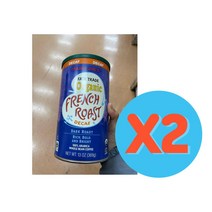 Trader Joe 트레이더조 Fair Trade 프랑스 로스트 디카페인 다크 로스트 원두 홀빈 커피 13oz(369g) 2개