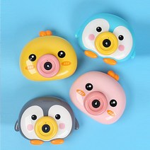팽귄 카메라 버블건 자동 찰칵찰칵 버블건, 그레이