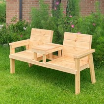 미엔우드 원목 더블체어 무도색 야외용 벤치 의자 카페 정원 마당 테라스 파라솔 테이블, 대형파라솔, 특대형, 녹색