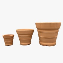 엔틱 황토 화분 이태리 무늬 3Size, 17호