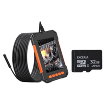 누수탐지기 수도 내시경 초음파, 8mm 코드 2미터 + 32G 메모리 카드