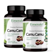 에메랄드랩 카무카무 비타민씨 캡슐 60정 Emerald Labs Camu Camu Vitamin C, 2개