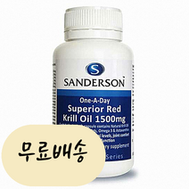 레드 크릴오일 1500 30캡슐 오메가 캡슐 남극새우 효능 샌더슨, 1개, 30개