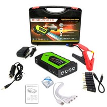 캠핑용발전기 자가 휴대용 소형 무소음 비상 발전기 99800mah 자동차 배터리 점프 스타터 12v 4usb 600a 자동 부스터 충전기 부스터 전원 은행 시작 장치, C형 녹색