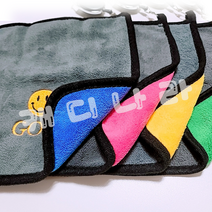 스마일 양면 골프 릴 타올 극세사 수건, 고급릴 C2.레드슈프림 （수건미포함）