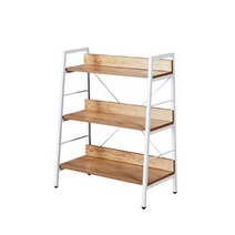 원목수납장 쇼파옆 침대옆 낮은 책장 선반 소형책꽂이, 화이트