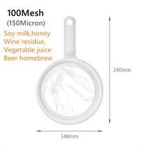 두유기 나일론 메시 여과기 음식 요구르트 메시 주스 우유 간장 커피 꿀 포도주 거르기를위한 손잡이를, 02 100mesh_01 M