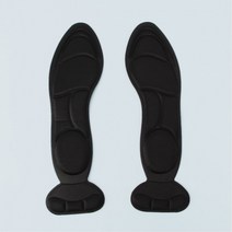 키알리 여성 메모리폼 작업화 쿠션 깔창 발뒤꿈치 보호 구두 깔창 (225~245mm) 2쌍, 색상, 블랙