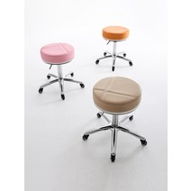 회전의자 스툴 작업 보조 시술 네일 원형 계산대 의자, X타입 크로스파우더