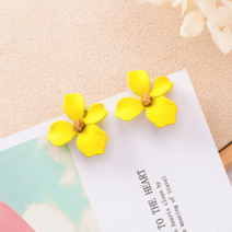 hyunblossom 현블러썸 컬러꽃잎귀걸이 꽃잎귀걸이 꽃귀걸이 플라워귀걸이 여성귀걸이 귀걸이