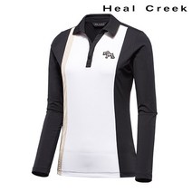 *본사직영* [힐크릭] 여성 세로 블럭킹 티셔츠 1HCTSF9645_BK