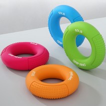 [PKG] 소음 없는 실리콘 악력기 고급 도넛형 초급용 선수용 단계별 색상, [핑크 40LB]