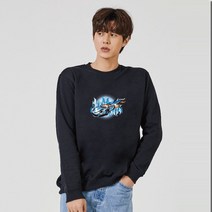 키밍 스포츠카 레이서 FIRE 그래픽 맨투맨 후드티