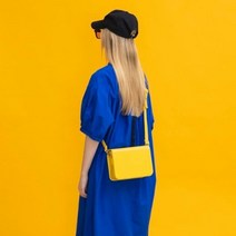 기타 언더크로스 사각 크로스백 미니 옐로우