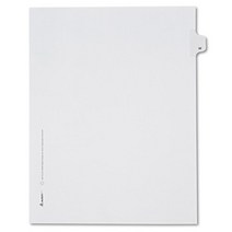 Avery Individual Legal Exhibit Dividers Allstate Style W Side Tab 8.5 x 11 inches Pack of 25 (8, 1