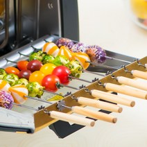 [꼬치 18개] 자동 양꼬치 기계 가정용 무연 닭꼬치 꼬치구이 바베큐 전기 양갈비 캠핑 미니로스터 홈핑 그릴 회전