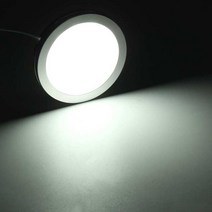 캠핑용 LED 인테리어 스포트라이트 라운드 벽 천장 조명 4681012x12V 호텔 침실 보트 RV 캐러밴 모터홈용, 01 White_04 10x