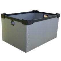 뉴프라테크 단프라박스C형 이사박스 플라스틱박스-3개묶음, 단프라박스c형(중)_은색, 3개