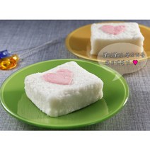 허생떡방 하트설기(백설기/딸기설기/초코설기) 20개, 1개, 20