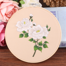 프랑스자수 DIY 패키지, 36 녹차꽃 20cm, 1개