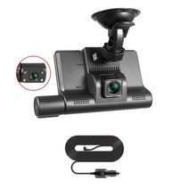 블랙박스 가성비대시 캠 자동차 DVR 카메라 4 인치 풀 HD 1296P 드라이브 비디오 레코더 등록기 보드 듀, 04 No rear camera_02 32G