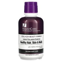 Rejuvicare Collagen Beauty Formula Liquid Collagen Complex Healthy Hair Skin Nails Grape 16 fl oz