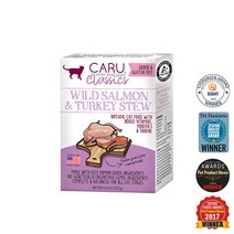 카루 클래식 연어&칠면조 스튜 멀티팩 고양이 습식사료, 170g, 4개