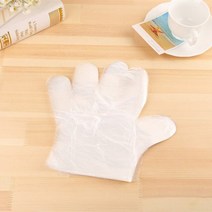 음식물처리기 100pcs 플라스틱 장갑 일회용 명확한 음식 주방 요리 용품에 대 한 친환경 장갑 레스토랑 청소 필름 장갑, 100개